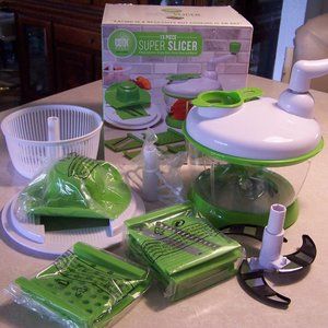 NEW COOK WORKS 13 PIECE SUPER SLICER KITCHEN TOOL GADGET CHOPPER GRATER UTENSIL